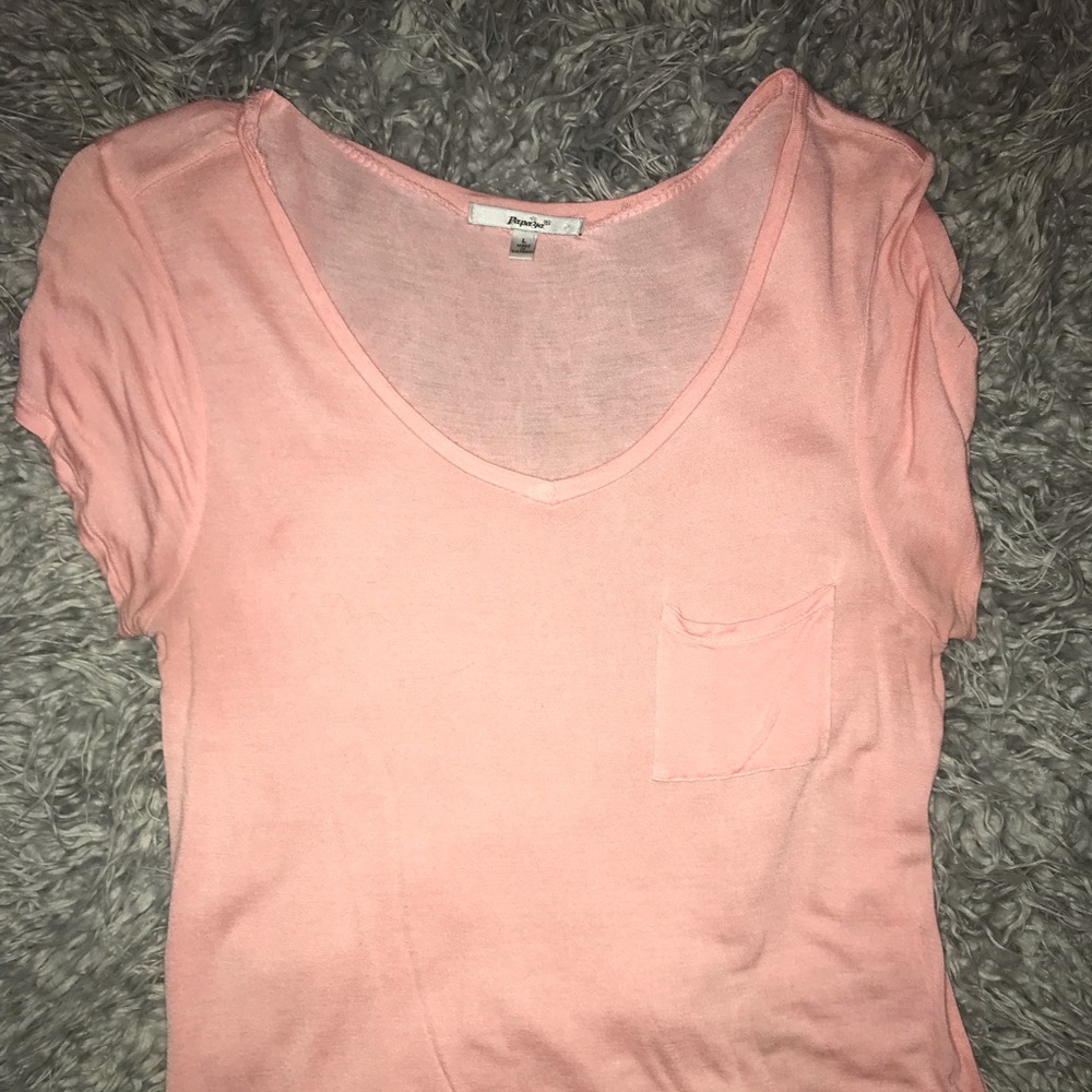 Slouchy pink tee
